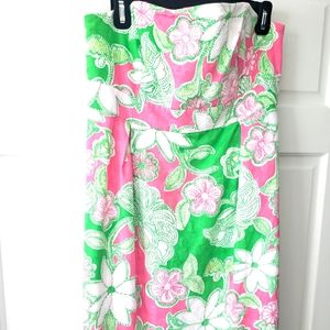 Lilly Pulitzer Strapless Dress Size 12